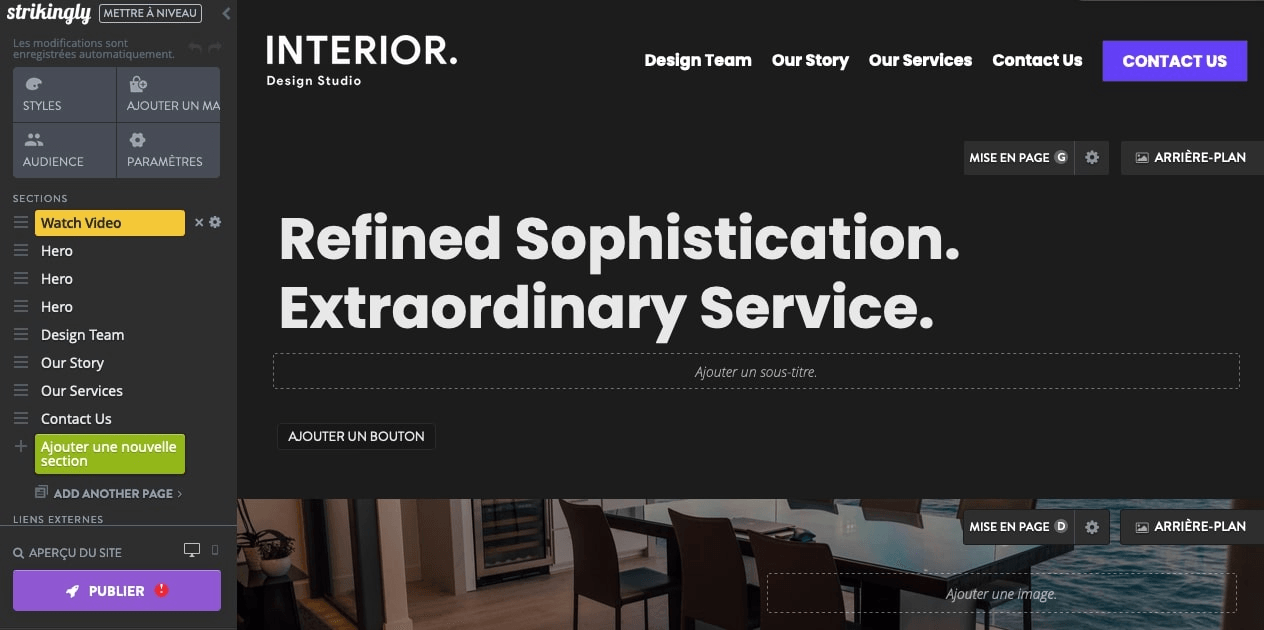 null Conception site web